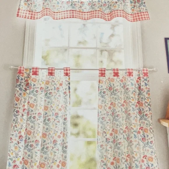 🌼Pioneer Woman ‘Maizie’ kitchen curtain set New! - Picture 10 of 10